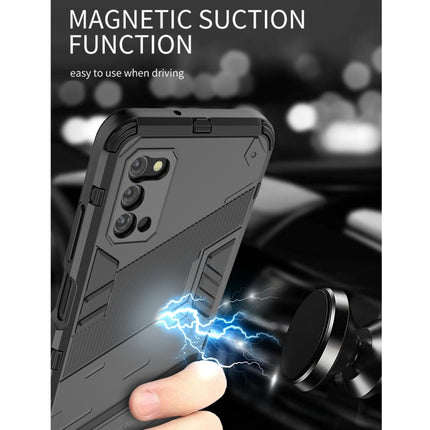 Punk Armor 2 in 1 PC + TPU Shockproof Case with Invisible Holder, For Samsung Galaxy A03s EU Version