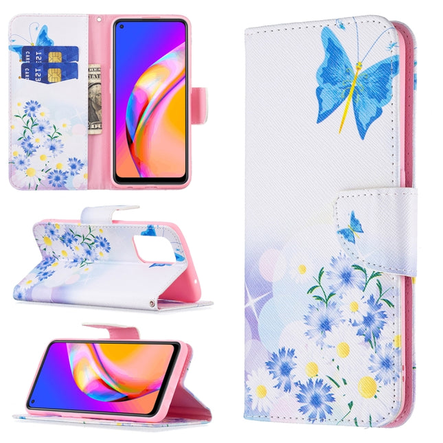 Colored Drawing Pattern Horizontal Flip Leather Case with Holder & Card Slots & Wallet, For OPPO A94 5G / Reno5 Z 5G / F19 Pro+, For OPPO Reno5 Pro, For OPPO Reno5