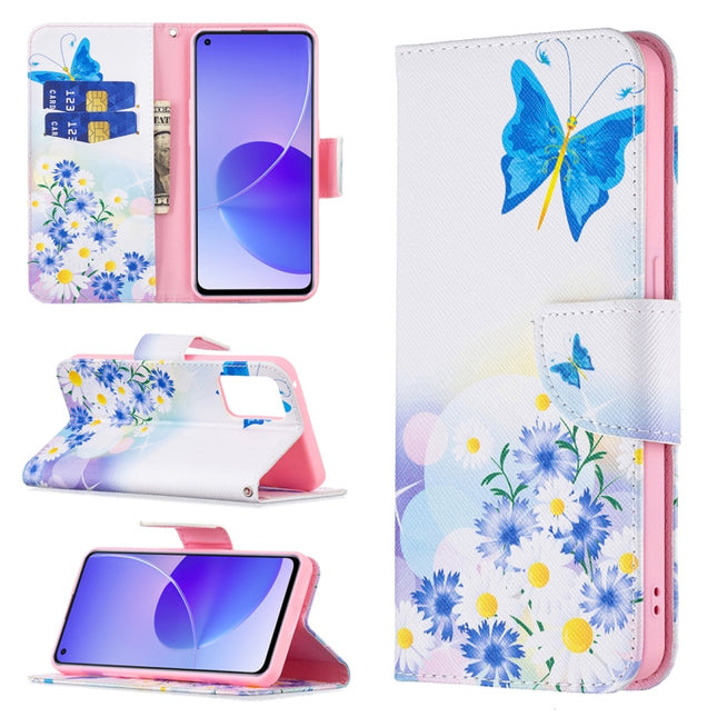 Colored Drawing Pattern Horizontal Flip Leather Case with Holder & Card Slots & Wallet, For OPPO Reno6, For OPPO Realme 8 / Realme 8 Pro, For OPPO Realme C15 / C12 / C25