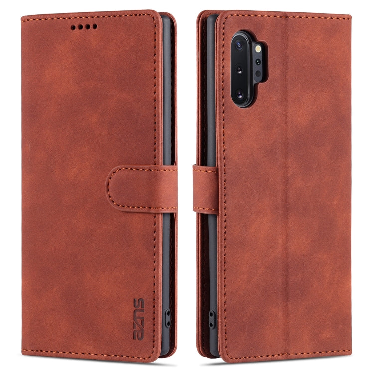 AZNS Skin Feel Calf Texture Horizontal Flip Leather Case with Card Slots & Holder & Wallet, For Samsung Galaxy M62 / F62, For Samsung Galaxy Note10+, For Samsung Galaxy Note20, For Samsung Galaxy Note20 Ultra