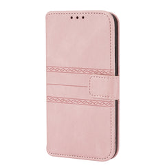 Embossed Striped Magnetic Buckle PU + TPU Horizontal Flip Leather Case with Holder & Card Slot & Wallet & Photo Frame & Sling, For iPhone XS Max, For iPhone XR, For iPhone 8 / 7 / 6, For iPhone 8 Plus / 7 Plus / 6 Plus