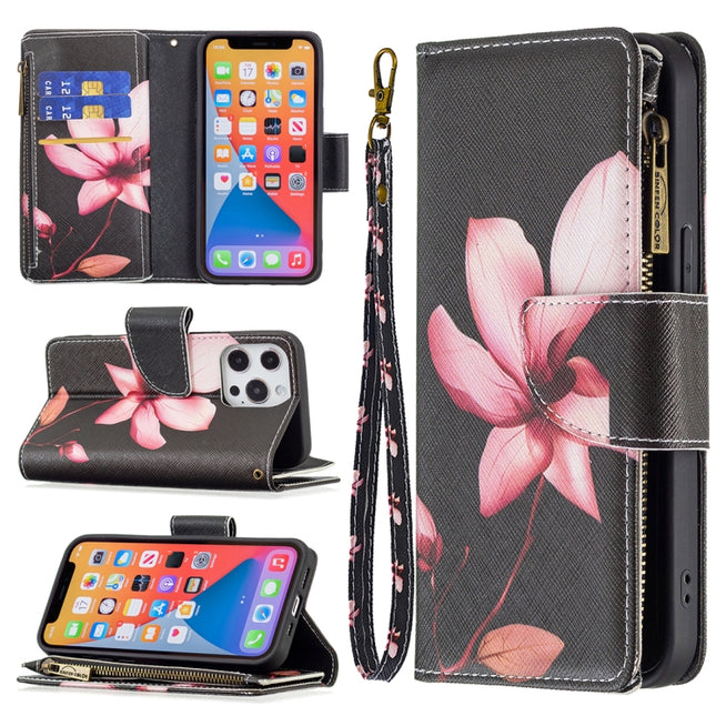 Colored Drawing Pattern Zipper Horizontal Flip Leather Case with Holder & Card Slots & Wallet, For iPhone 13 Pro Max
