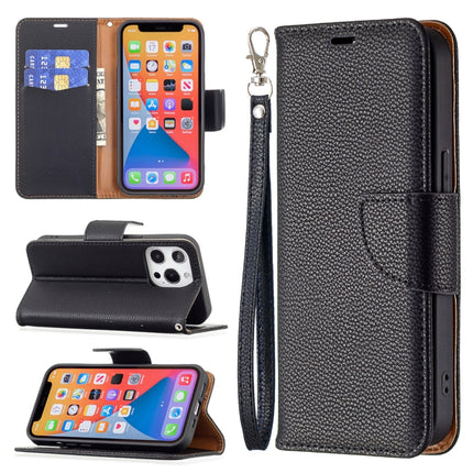 Litchi Texture Pure Color Horizontal Flip Leather Case with Holder & Card Slots & Wallet & Lanyard, For iPhone 13 Pro Max