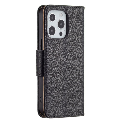 Litchi Texture Pure Color Horizontal Flip Leather Case with Holder & Card Slots & Wallet & Lanyard, For iPhone 13 Pro Max