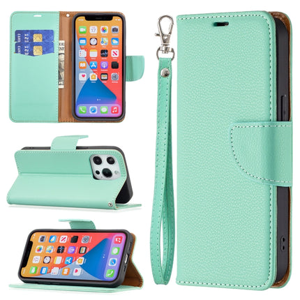 Litchi Texture Pure Color Horizontal Flip Leather Case with Holder & Card Slots & Wallet & Lanyard, For iPhone 13 Pro Max