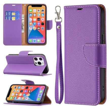 Litchi Texture Pure Color Horizontal Flip Leather Case with Holder & Card Slots & Wallet & Lanyard, For iPhone 13 Pro Max