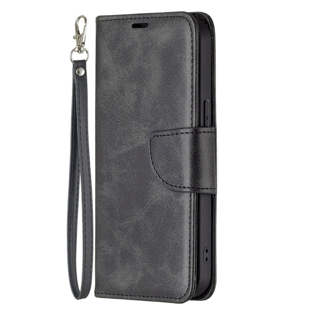 Retro Lambskin Texture Pure Color Horizontal Flip PU Leather Case, with Holder & Card Slots & Wallet & Lanyard, For iPhone 13 mini, For iPhone 13, For iPhone 13 Pro, For iPhone 13 Pro Max