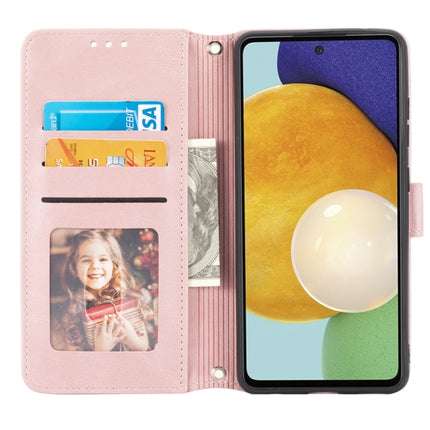 Embossed Striped Magnetic Buckle PU + TPU Horizontal Flip Leather Case with Holder & Card Slot & Wallet & Photo Frame & Sling, For Samsung Galaxy S20 FE 5G, For Samsung Galaxy S21 5G, For Samsung Galaxy S21+ 5G, For Samsung Galaxy S21 Ultra 5G