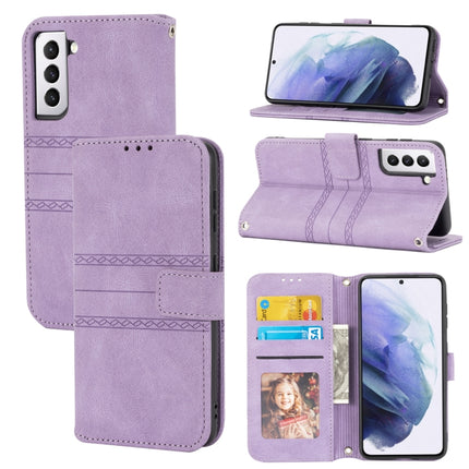 Embossed Striped Magnetic Buckle PU + TPU Horizontal Flip Leather Case with Holder & Card Slot & Wallet & Photo Frame & Sling, For Samsung Galaxy S20 FE 5G, For Samsung Galaxy S21 5G, For Samsung Galaxy S21+ 5G, For Samsung Galaxy S21 Ultra 5G