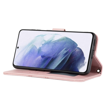 Embossed Striped Magnetic Buckle PU + TPU Horizontal Flip Leather Case with Holder & Card Slot & Wallet & Photo Frame & Sling, For Samsung Galaxy S21 FE, For Samsung Galaxy A02s 164mm, For Samsung Galaxy A03s 164mm, For Samsung Galaxy A51