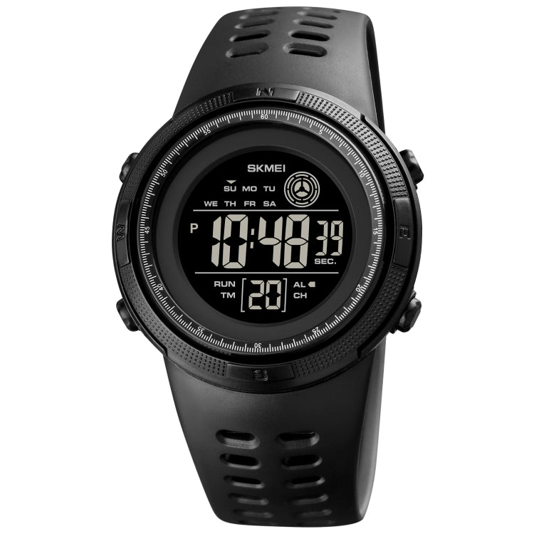SKMEI 1773 Triplicate Round LED Dual Time Digital Display Colorful Backlight Electronic Watch