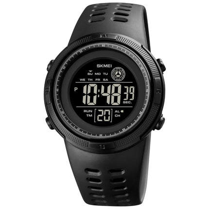 SKMEI 1773 Triplicate Round LED Dual Time Digital Display Colorful Backlight Electronic Watch