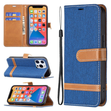 Color Matching Denim Texture Horizontal Flip Leather Case with Holder & Card Slots & Wallet & Lanyard, For iPhone 13 mini, For iPhone 13