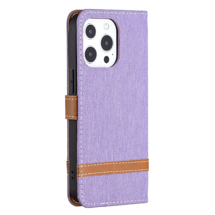 Color Matching Denim Texture Horizontal Flip Leather Case with Holder & Card Slots & Wallet & Lanyard, For iPhone 13 Pro, For iPhone 13 Pro Max