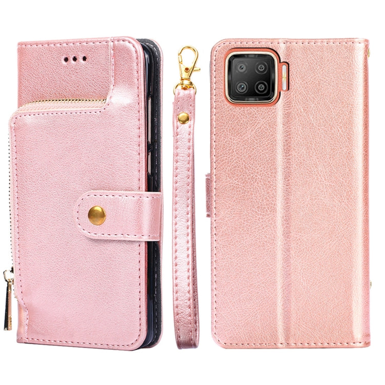 Zipper Bag PU + TPU Horizontal Flip Leather Case with Holder & Card Slot & Wallet & Lanyard, For OPPO A15, For OPPO A54, For OPPO A55 5G, For OPPO A94 / F19 Pro, For OPPO A94 5G / F19 Pro+ 5G, For OPPO F17 / A73