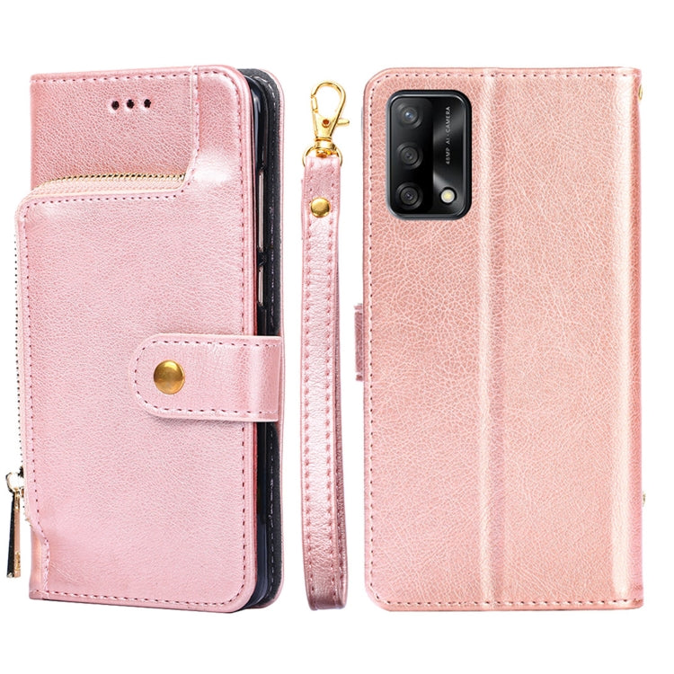 Zipper Bag PU + TPU Horizontal Flip Leather Case with Holder & Card Slot & Wallet & Lanyard, For OPPO F19 / A74, For OPPO Find X3 / X3 Pro, For OPPO Reno5 4G, For OPPO Reno6, For OPPO Reno6 Pro 5G, For OPPO Reno6 Pro+ 5G