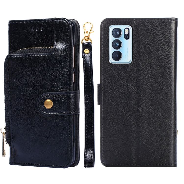 Zipper Bag PU + TPU Horizontal Flip Leather Case with Holder & Card Slot & Wallet & Lanyard, For OPPO F19 / A74, For OPPO Find X3 / X3 Pro, For OPPO Reno5 4G, For OPPO Reno6, For OPPO Reno6 Pro 5G, For OPPO Reno6 Pro+ 5G