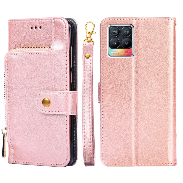 Zipper Bag PU + TPU Horizontal Flip Leather Case with Holder & Card Slot & Wallet & Lanyard, For Realme C21, For Realme 8 / 8 Pro, For Realme C20, For Realme GT 5G, For Realme V11 5G, For Realme V13 5G