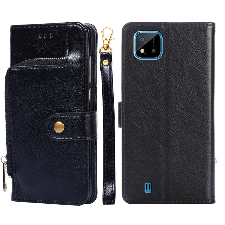 Zipper Bag PU + TPU Horizontal Flip Leather Case with Holder & Card Slot & Wallet & Lanyard, For Realme C21, For Realme 8 / 8 Pro, For Realme C20, For Realme GT 5G, For Realme V11 5G, For Realme V13 5G