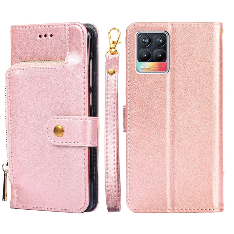 Zipper Bag PU + TPU Horizontal Flip Leather Case with Holder & Card Slot & Wallet & Lanyard, For Realme C21, For Realme 8 / 8 Pro, For Realme C20, For Realme GT 5G, For Realme V11 5G, For Realme V13 5G