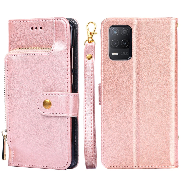 Zipper Bag PU + TPU Horizontal Flip Leather Case with Holder & Card Slot & Wallet & Lanyard, For Realme C21, For Realme 8 / 8 Pro, For Realme C20, For Realme GT 5G, For Realme V11 5G, For Realme V13 5G