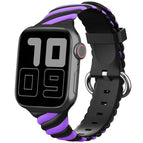 7 41mm / 6 & SE & 5 & 4 40mm / 3 & 2 & 1 38mm / Purple Black