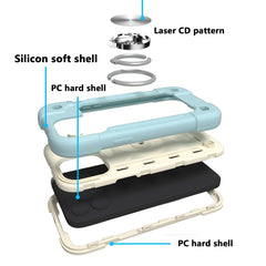 Shockproof Silicone + PC Protective Case with Dual-Ring Holder, For iPhone 13 mini, For iPhone 13, For iPhone 13 Pro