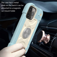 Shockproof Silicone + PC Protective Case with Dual-Ring Holder, For iPhone 13 mini, For iPhone 13, For iPhone 13 Pro