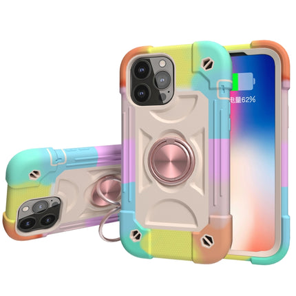 Shockproof Silicone + PC Protective Case with Dual-Ring Holder, For iPhone 13 mini, For iPhone 13