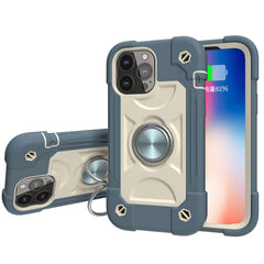 Shockproof Silicone + PC Protective Case with Dual-Ring Holder, For iPhone 13 mini, For iPhone 13, For iPhone 13 Pro