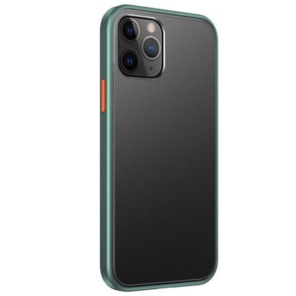 Skin Feel Frosted PC + TPU Shockproof Case with Color Button, For iPhone 12 mini, For iPhone 12 / 12 Pro, For iPhone 12 Pro Max