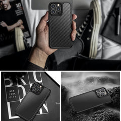 Pioneer Carbon Fiber Texture Shockproof TPU + PC Case, For iPhone 13 mini, For iPhone 13, For iPhone 13 Pro, For iPhone 13 Pro Max