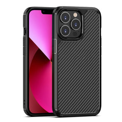 Pioneer Carbon Fiber Texture Shockproof TPU + PC Case, For iPhone 13 mini, For iPhone 13, For iPhone 13 Pro, For iPhone 13 Pro Max