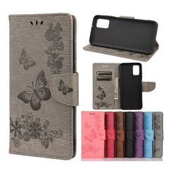 Vintage Embossed Floral Butterfly Pattern Horizontal Flip Leather Case with Card Slot & Holder & Wallet & Lanyard, For Samsung Galaxy A03s 164mm, For iPhone 13 mini, For iPhone 13, For iPhone 13 Pro