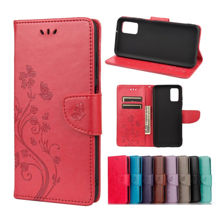 Butterfly Flower Pattern Horizontal Flip Leather Case with Holder & Card Slots & Wallet, For Samsung Galaxy A03s 164mm, For iPhone 13 mini, For iPhone 13