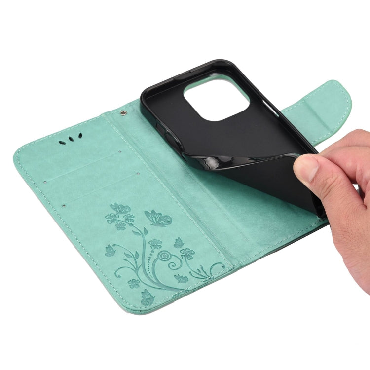 Butterfly Flower Pattern Horizontal Flip Leather Case with Holder & Card Slots & Wallet, For iPhone 13 Pro, For iPhone 13 Pro Max