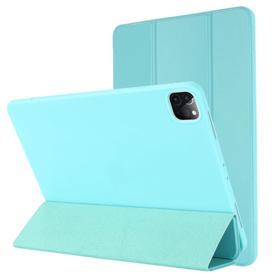 TPU-Horizontal-Flip-Ledertasche mit dreifach klappbarem Halter, für iPad Pro 12.9 2022/2021/2020/2018