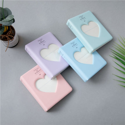 Hollow Heart 64 Pockets Photo Book Album Name Card Holder for Fujifilm Instax Mini 8 /7s /70 /25 /50s /90, Hollow Heart 64 Pockets Sky Blue, Hollow Heart 64 Pockets Light Mint, Hollow Heart 64 Pockets Pink, Hollow Heart 64 Pockets Light Purple
