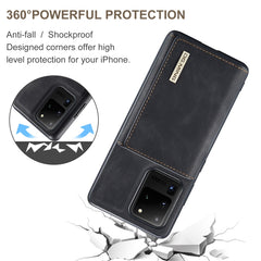 DG.MING M1 Series 3-Fold Multi Card Wallet  Back Cover Shockproof Case with Holder Function, For Samsung Galaxy S20 Ultra, For Samsung Galaxy S20+
