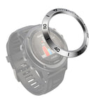 For Garmin Fenix 3/3 HR / Silver Ring Black Letter