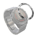For Garmin Fenix 5X/5X Plus / Silver Ring Black Letter