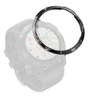 For Garmin Fenix 6/6 Pro/ 6 Sapphire / Black Ring White Letter