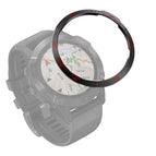 For Garmin Fenix 6/6 Pro/ 6 Sapphire / Black Ring Red Letter