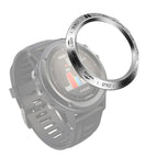 For Garmin Fenix 3/3 HR / Silver Ring Black Letter