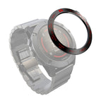 For Garmin Fenix 5X/5X Plus / Black Ring Red Letter