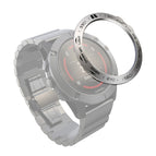 For Garmin Fenix 5X/5X Plus / Silver Ring Black Letter