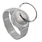 For Garmin Fenix 5 / Silver Ring Black Letter