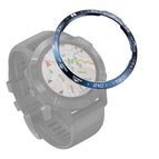 For Garmin Fenix 6/6 Pro/ 6 Sapphire / Blue Ring White Letter