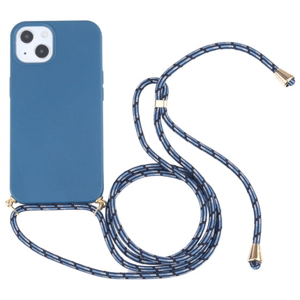 Estuche a prueba de golpes de material de paja de trigo + TPU con cordón para el cuello, para iPhone 13 mini, para iPhone 13, para iPhone 13 Pro, para iPhone 13 Pro Max