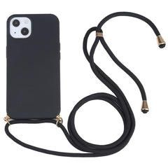 Wheat Straw Material + TPU Shockproof Case with Neck Lanyard, For iPhone 13 mini, For iPhone 13, For iPhone 13 Pro, For iPhone 13 Pro Max